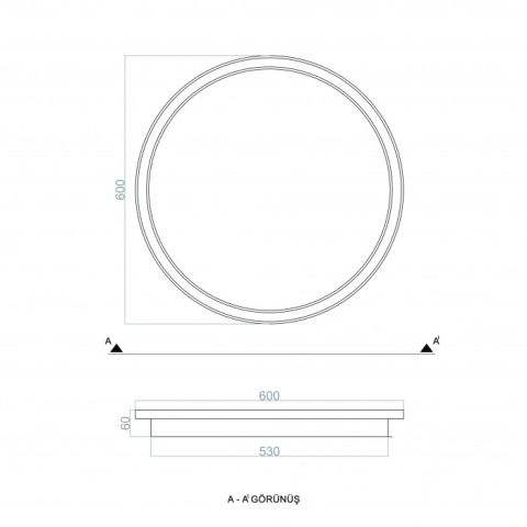 Plafonyer Led Avize Basis Big PLP54105
