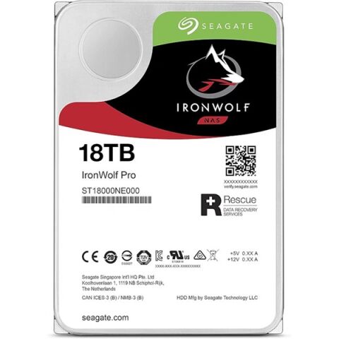 SEAGATE 3.5'' 18TB IRONWOLF PRO ST18000NE000 7200 RPM 256MB SATA-3 NAS Diski