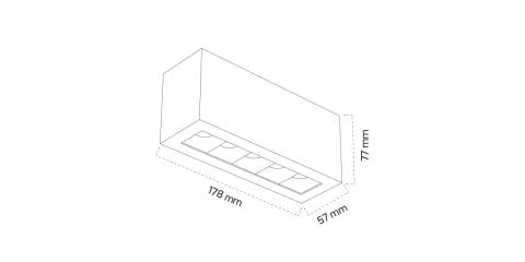 Goya Gy 1865 10 Watt Triac Dim Sıva Üzeri Led Armatür
