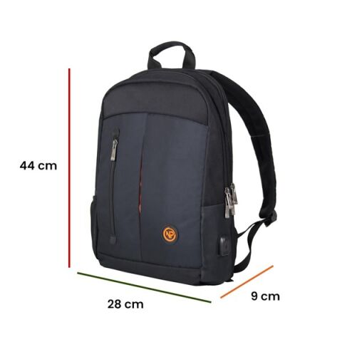 NPO CitylifePlus Smart 16'' Siyah Notebook Sırt Çantası Çift Ana Bölmeli