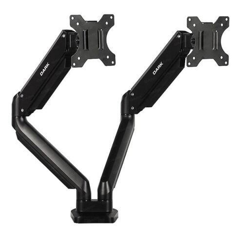 DARK 17/32'' DK-AC-VM200 Hareketli Siyah 2 kollu dikey Monitör Askı Aparatı