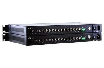 Fiber Media Converter - 8 Video AHD 720P + 1 Data -  Fiber Media Converter - 16 Video + 1 Data