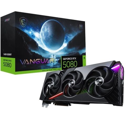 MSI 16GB RTX5080 VANGUARD SOC 16G GDDR7 256bit HDMI-DP PCIE 5.0