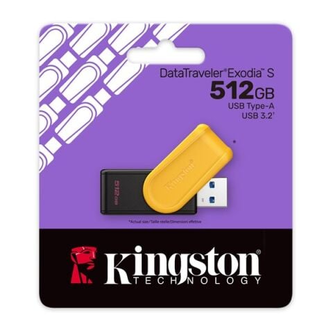 KINGSTON 512GB EXODIA S DTXS/512GB USB 3.2 BELLEK