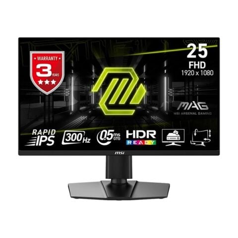 MSI 24.5'' RAPID IPS MAG 255PFX 0.5MS 300HZ HDMI-DP PIVOT GAMING MONİTÖR 1920X1080