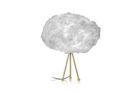 Bouffee Cloud Abajur Bulut Aydınlatma Beyaz Işık Gold Tripod Ayak