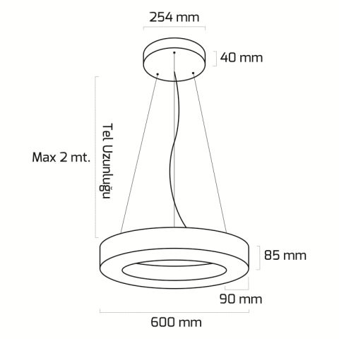 Goya Gy 8112-60 82 Watt Sarkıt Linear Armatür