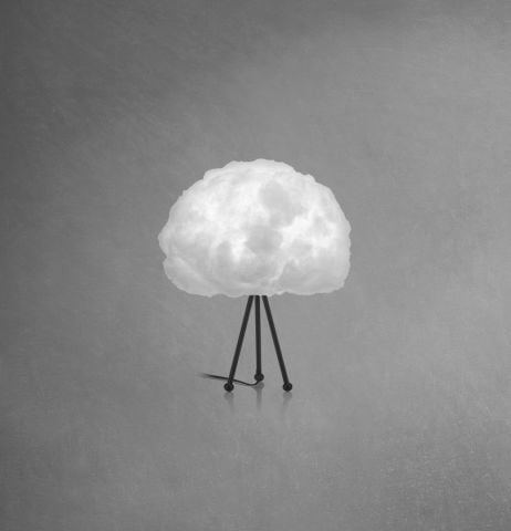Bouffee Cloud Abajur Bulut Aydınlatma Beyaz Işık Siyah Tripod Ayak