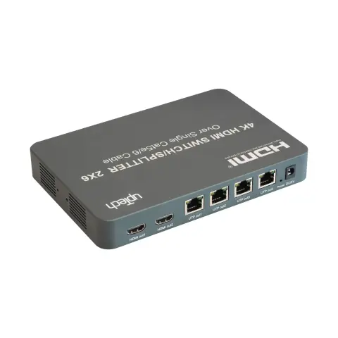 Uptech KX1426 HDMI 2x6 Matrix Switch with Extender 120m 2 in 6 Out