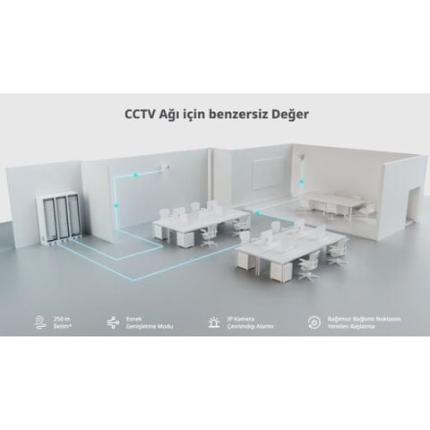 RUIJIE REYEE 16port RG-ES220GS-P GIGABIT 2-UPLINK 2-SFP 250W YÖNETİLEBİLİR POE SWITCH