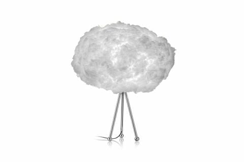 Bouffee Cloud Abajur Bulut Aydınlatma Beyaz Işık Krom Tripod Ayak