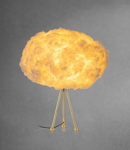 Bouffee Cloud Abajur Bulut Aydınlatma Gün Işığı Gold Tripod Ayak