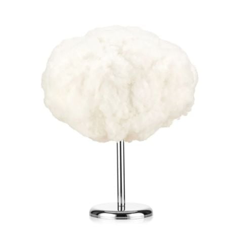 Bouffee Cloud Abajur Bulut Aydınlatma Beyaz Işık Krom Tek Ayak