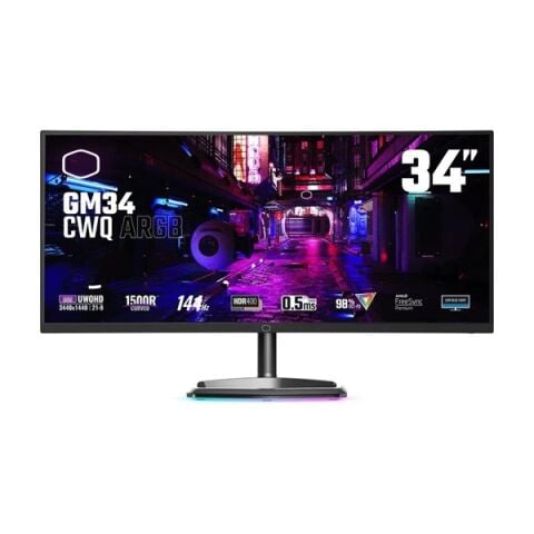 COOLERMASTER 34'' VA GM34-CWQ 0.5MS 144HZ HDMI-DP USBC KAVISLI GAMING MONİTÖR 3440X1440