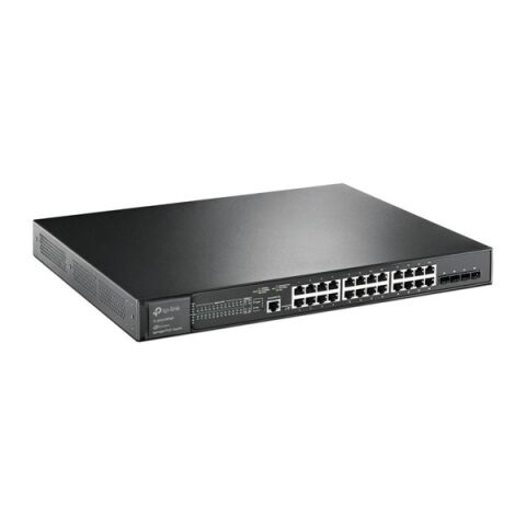TP-LINK 24port TL-SG3428XMP Gigabit 4-10GBe SFP Yönetilebilir Switch