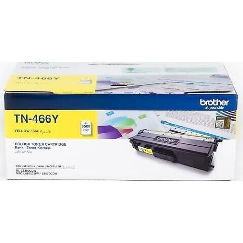 <![CDATA[Brother TN466Y Sarı 6500 Sayfa Lazer Toner]]>