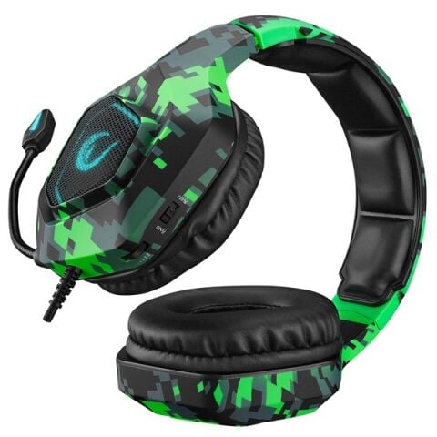 Rampage RM-K8 CRAFTING Kamuflaj Renkli USB 7.1 Version Rainbow Ledli Gaming Oyuncu Mikrofonlu Kulaklık