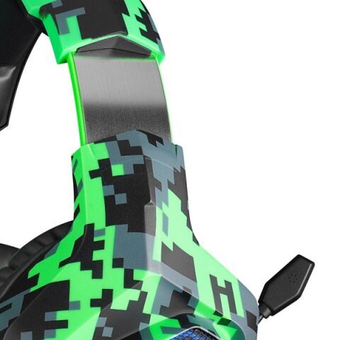 Rampage RM-K8 CRAFTING Kamuflaj Renkli USB 7.1 Version Rainbow Ledli Gaming Oyuncu Mikrofonlu Kulaklık