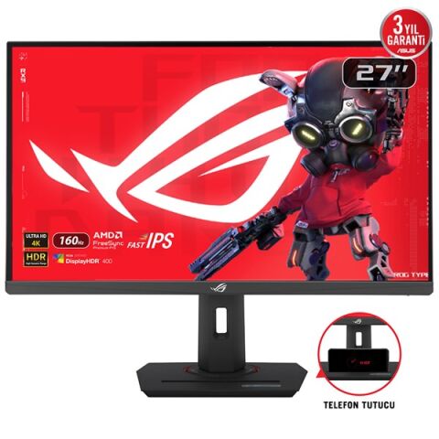 ASUS 27'' IPS ROG STRIX XX27UCS 1MS 160HZ HDMI-DP USBC PIVOT GAMING MONİTÖR 3840X2160
