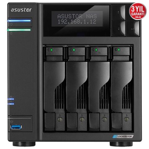 <![CDATA[ASUSTOR AS6604T CELERON QC-4GB RAM-4-diskli Nas Sunucu (Disksiz)]]>
