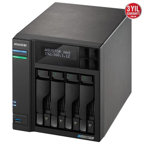 <![CDATA[ASUSTOR AS6604T CELERON QC-4GB RAM-4-diskli Nas Sunucu (Disksiz)]]>