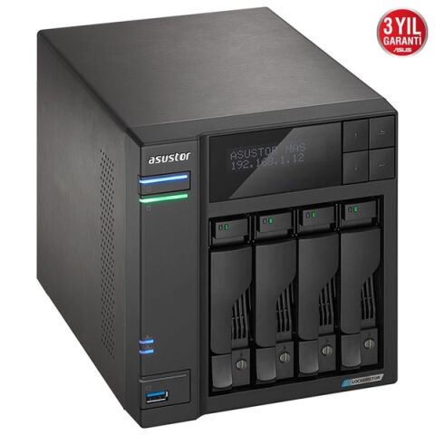<![CDATA[ASUSTOR AS6604T CELERON QC-4GB RAM-4-diskli Nas Sunucu (Disksiz)]]>