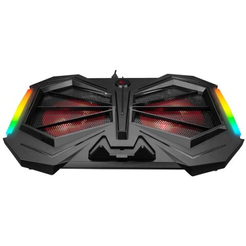 Addison Rampage AD-RC11 SPIDER Siyah 2 Fan 2 USB RGB Işıklı 15''-17'' Notebook Soğutucu Stand
