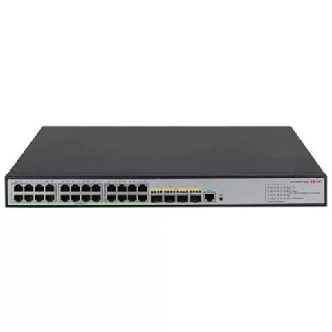H3C 24port S5120V3-28S-HPWR-LI GIGABIT 4-10GBE SFP+ 370W FULL POE YÖNETİLEBİLİR RACKMOUNT SWITCH