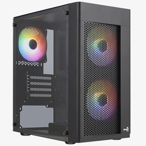 AEROCOOL 400W HEXFORM AE-HEXFR-400 3-RGB FANLI MICRO ATX PC KASASI