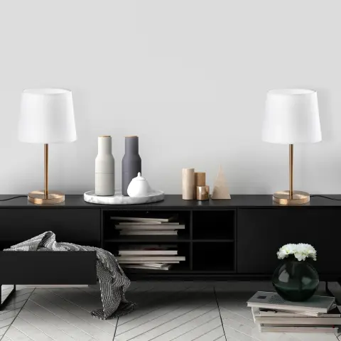 Eskitme Abajur Başlıklı Masa Lambası PER-5101-S