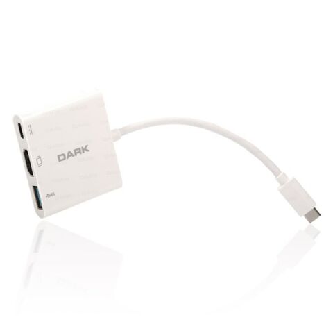 DARK DK-AC-U31X32 TYPE-C - HDMI_USB 3.0 Çevirici Adaptör Beyaz