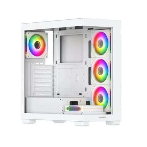 GAMEBOOSTER 750W 80+ BRONZE Seaview A7505W GAMING M-ATX Mid-T PC Kasası Beyaz