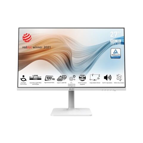 MSI 27'' IPS MODERN MD272XPW 1MS 75HZ HDMI-DP USB-C EV OFİS MONİTÖRÜ 1920X1080 BEYAZ