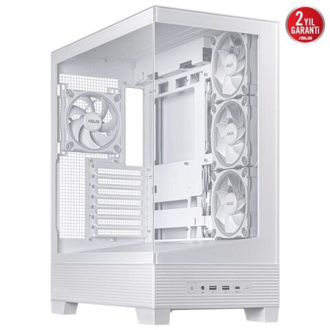 ASUS A31 PLUS TG ARGB GAMING MID-TOWER PC KASASI BEYAZ
