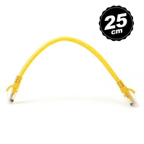 <![CDATA[Dark Dk-Cb-Nt6u25y 25Cm Utp Cat6 Patch Kablo Sarı Awg24/7]]>