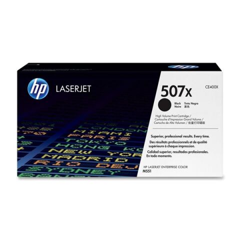 <![CDATA[HP CE400X (507X) Sıyah Yuksek Kapasıtelı Toner 11.000 Sayfa]]>