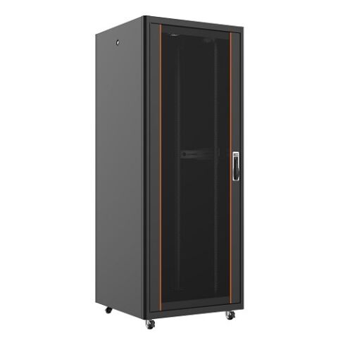 AGER 42U 800x800mm Dikili Tip Siyah Kabinet Vega AG-VB42U8080S1 Cam Kapak