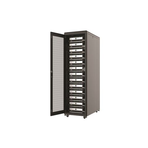 AGER 42U 800x800mm Dikili Tip Siyah Kabinet Vega AG-VB42U8080S1 Cam Kapak