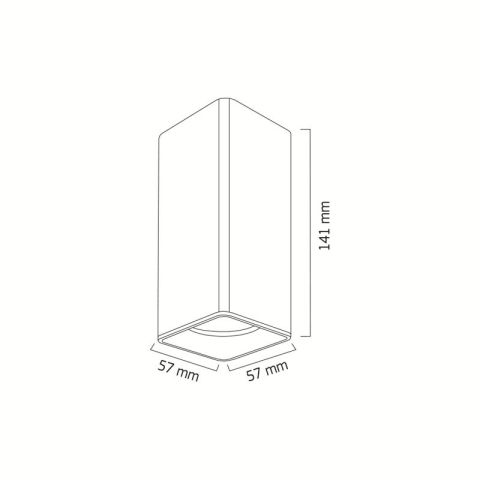 Goya Gy 1857-8 8 Watt Sıva Üstü SMD Ledli Armatür Beyaz - 2700K - Sarı