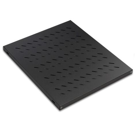 AGER Dikili Tip 19'' 1U D600mm için Sabit Siyah Raf Modülü AA-SBT60-A-S1