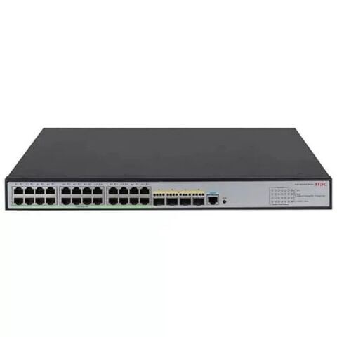 H3C 24port S5120V3-28P-HPWR-LI GIGABIT  4-SFP 370W FULL POE YÖNETİLEBİLİR RACKMOUNT SWITCH
