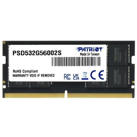 PATRIOT 32GB DDR5 5600MHZ CL46 NOTEBOOK RAM SIGNATURE LINE PSD532G56002S