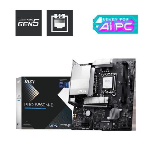 MSI PRO B860M-B DDR5 HDMI-DP TYPEC PCIE 5.0 1851P MATX