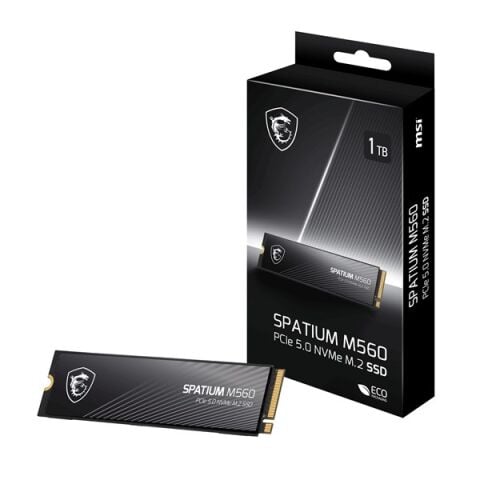 MSI 1TB SPATIUM M560 10300/8700 MB/s NVME PCIE GEN5