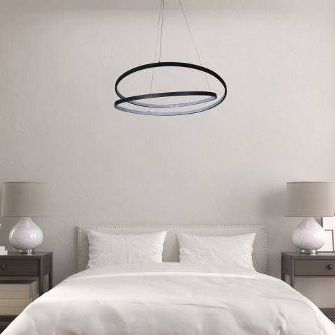 Sarkıt Led Avize Double Circle PLA30035 Led Avize