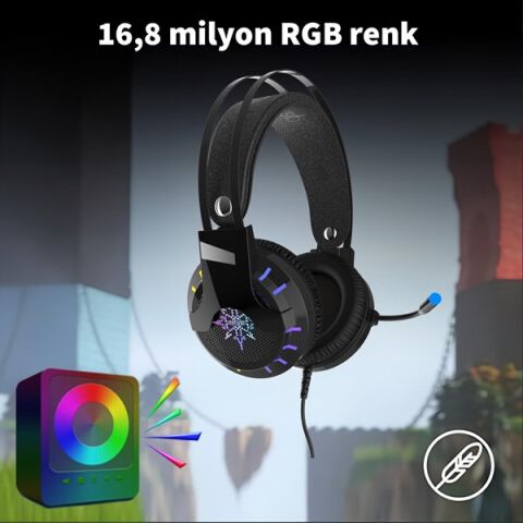 INCA 7.1 USB RGB Siyah Gaming Kulaklık IGK-X10