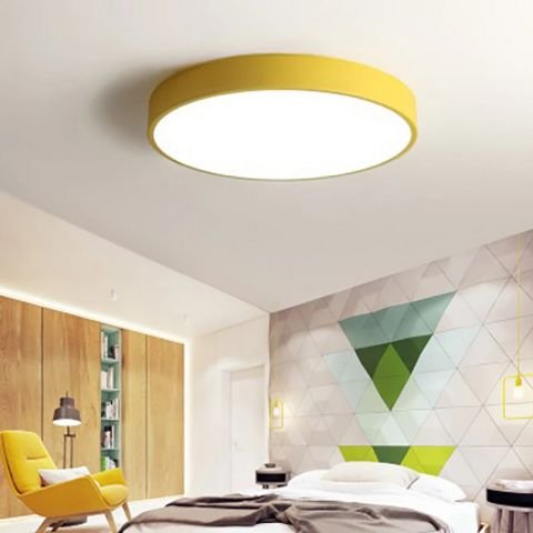 Plafonyer Led Avize PLA3033-60-60 Davul Plafonyer Beyaz RAL9003 - 3000K - Gün Işığı
