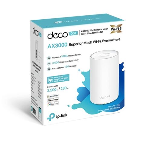 TP-LINK DECO X50-DSL AX3000 WIFI-6 VDSL MODEM ROUTER