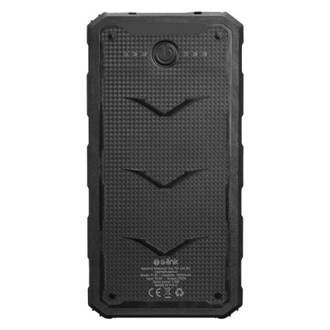 <![CDATA[S-link P120 12000mAh PRM 2*USB+Type-C+Micro Led Lamba + 1.2W Solar Panelli Siyah Taşınabilir Pil Şarj Cihazı Powerbank]]>