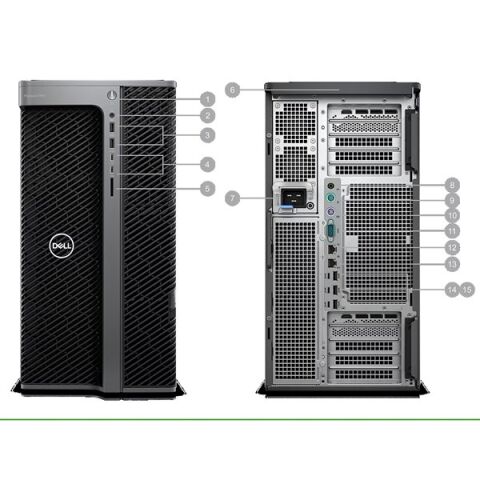 DELL T7960-W7-3445 W7-3445 64GB DDR5 RAM- 512GB NVME- W11 Pro İş İstasyonu